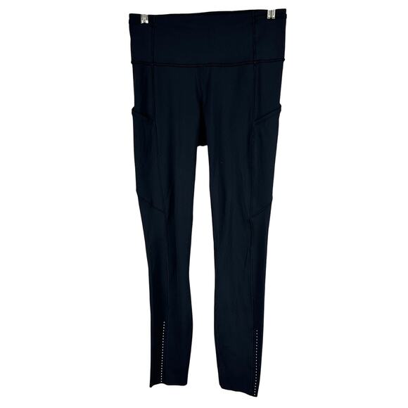 Lululemon Fast Free 7/8 Tight II Nulux Black Women's 6 Excellent Used Condition - Picture 4 of 10
